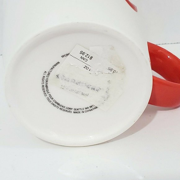 Starbucks Mug Ampersand You & Me Valentine Love Coffee Cup Red White Sweet - Picture 4 of 8